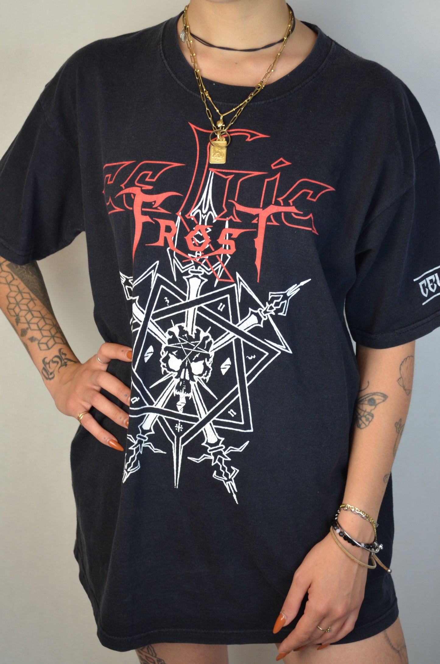 t-shirt celtic frost band stampa fronte e retro